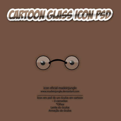 Cartoon Glass PSD