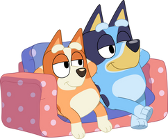Vector#1102 - Heeler Sisters Relaxing
