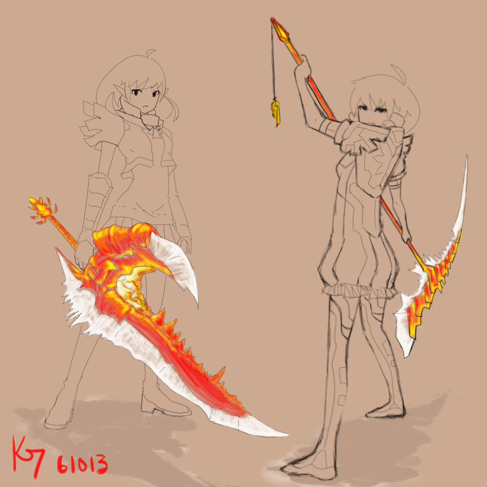 Crab Claw Sword and Scythe by Khamtee on DeviantArt