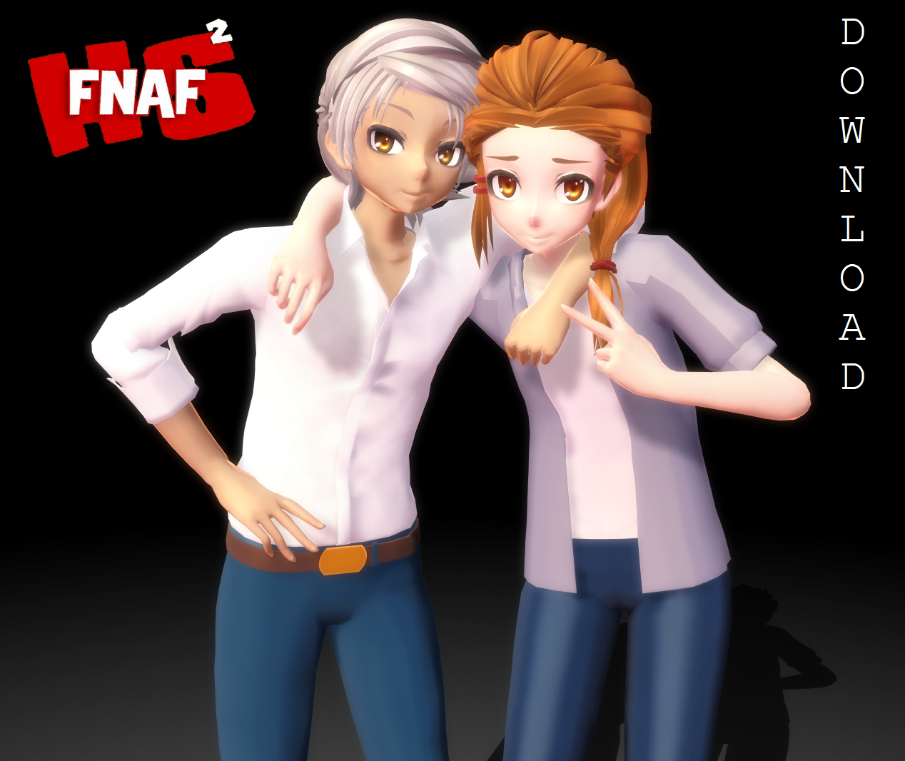 (MMD FNAFHS) Eak y Towntrap (DL)