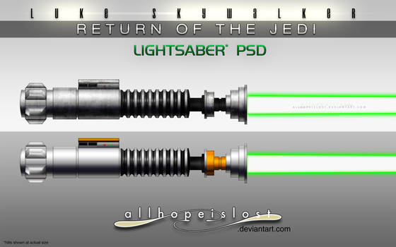 AHiL-LS RotJ Lightsabers PSD