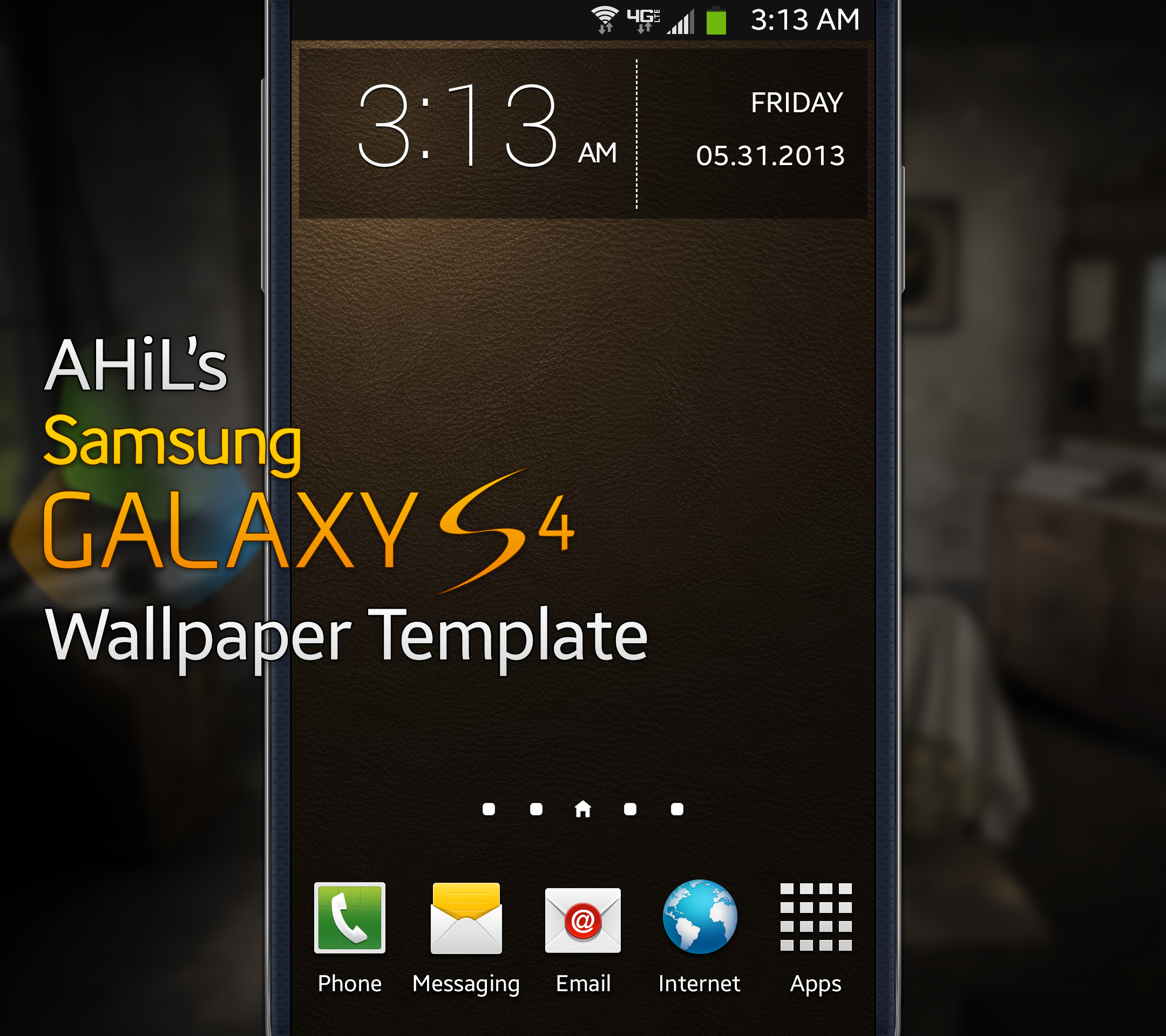 AHiL's Samsung Galaxy S4 Wallpaper Template