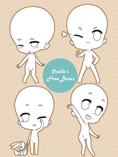F2U Chibi Bases by R-Mikky on DeviantArt