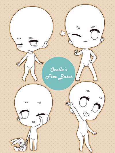 F2U Chibi Bases by R-Mikky on DeviantArt