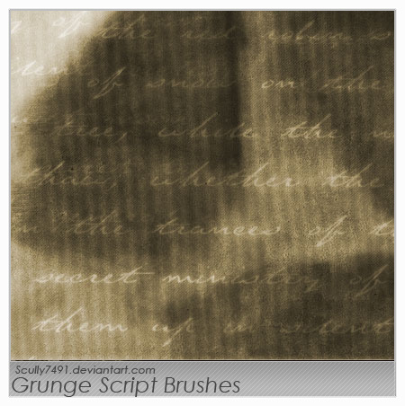 Grunge Script Brushes