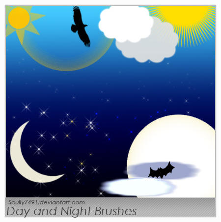 Day and Night Brushes by Scully7491 on DeviantArt