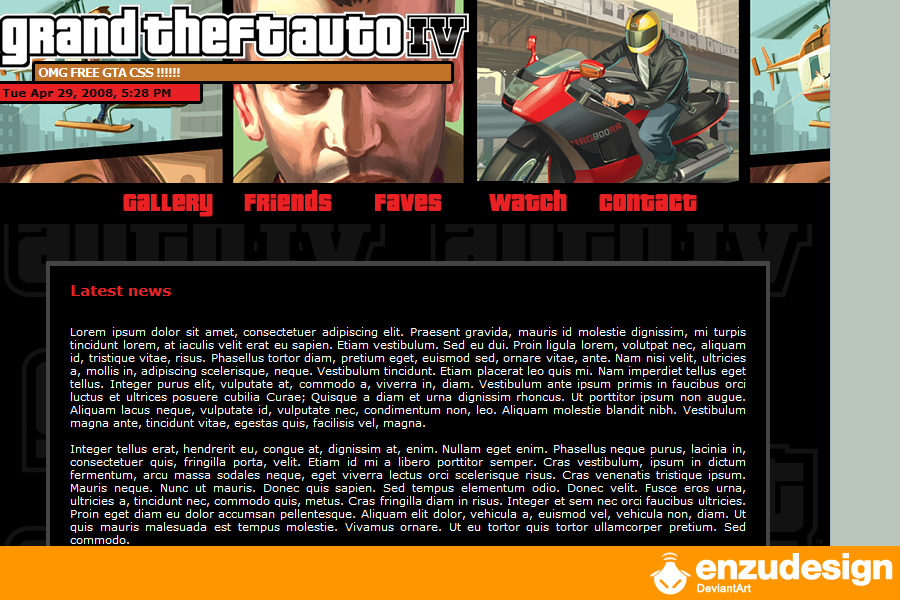 GTA journal css