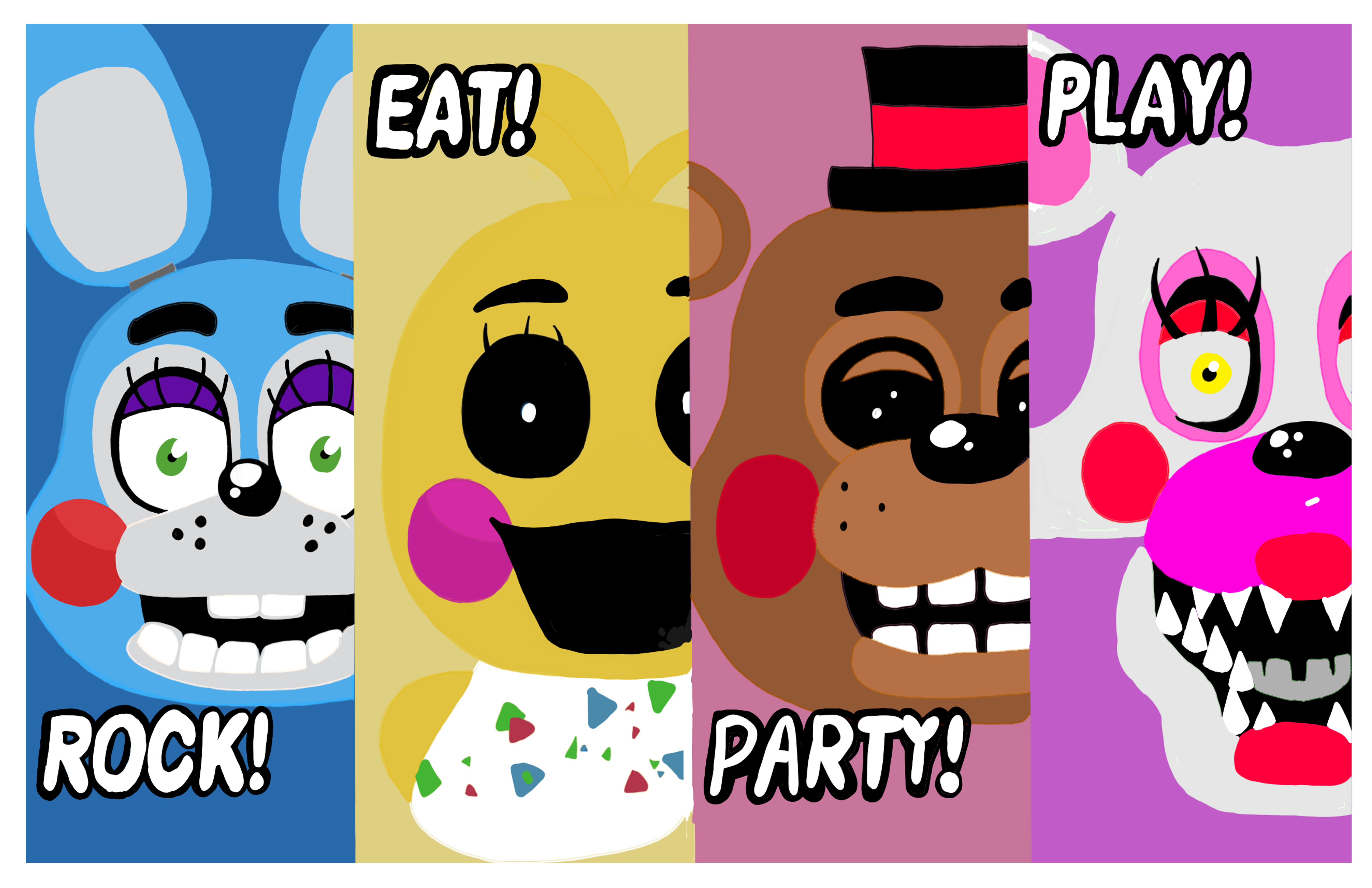 Картинки плакат фнаф 2