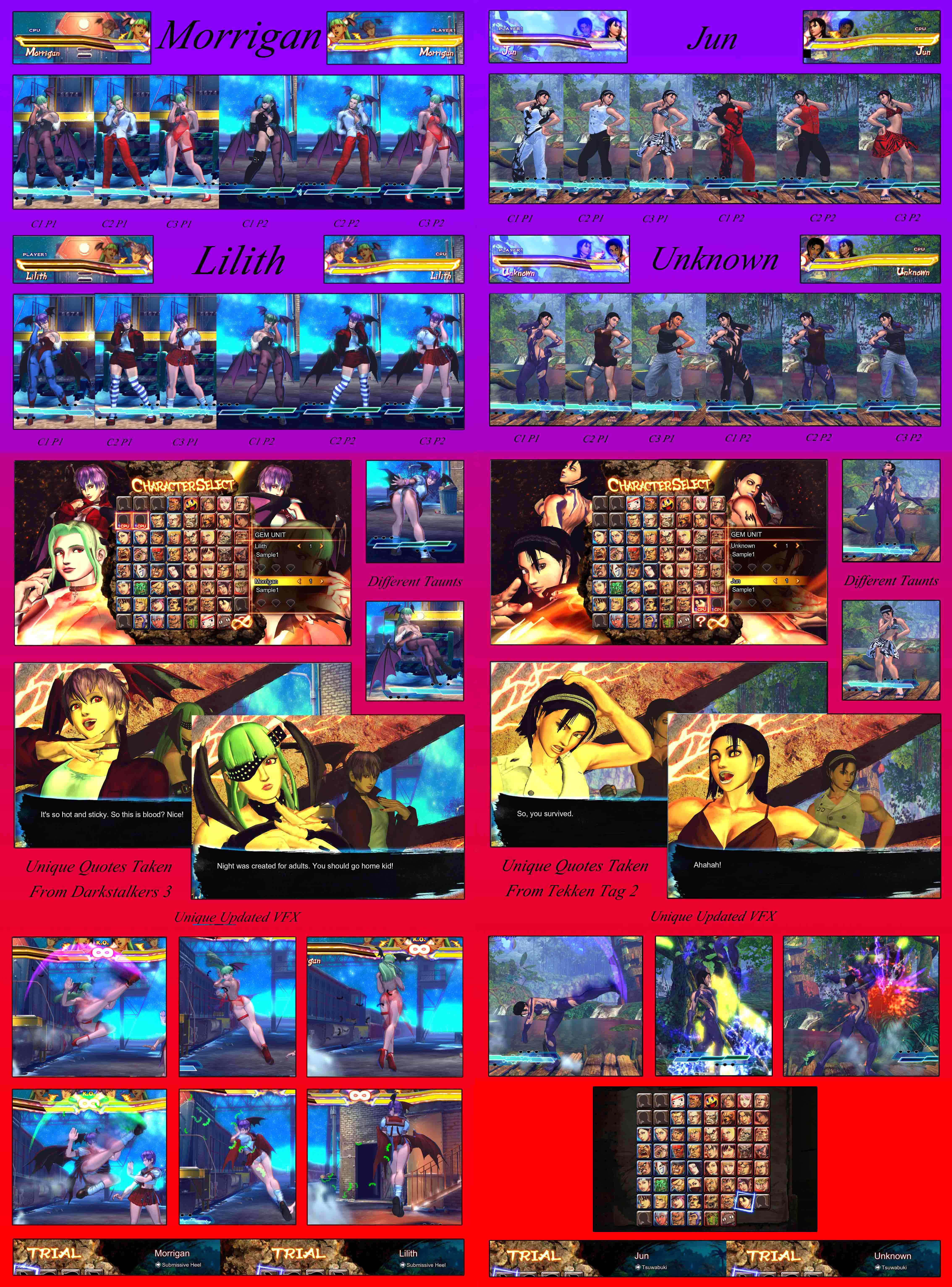 Street Fighter x Tekken alternate select screen by MrJechgo on