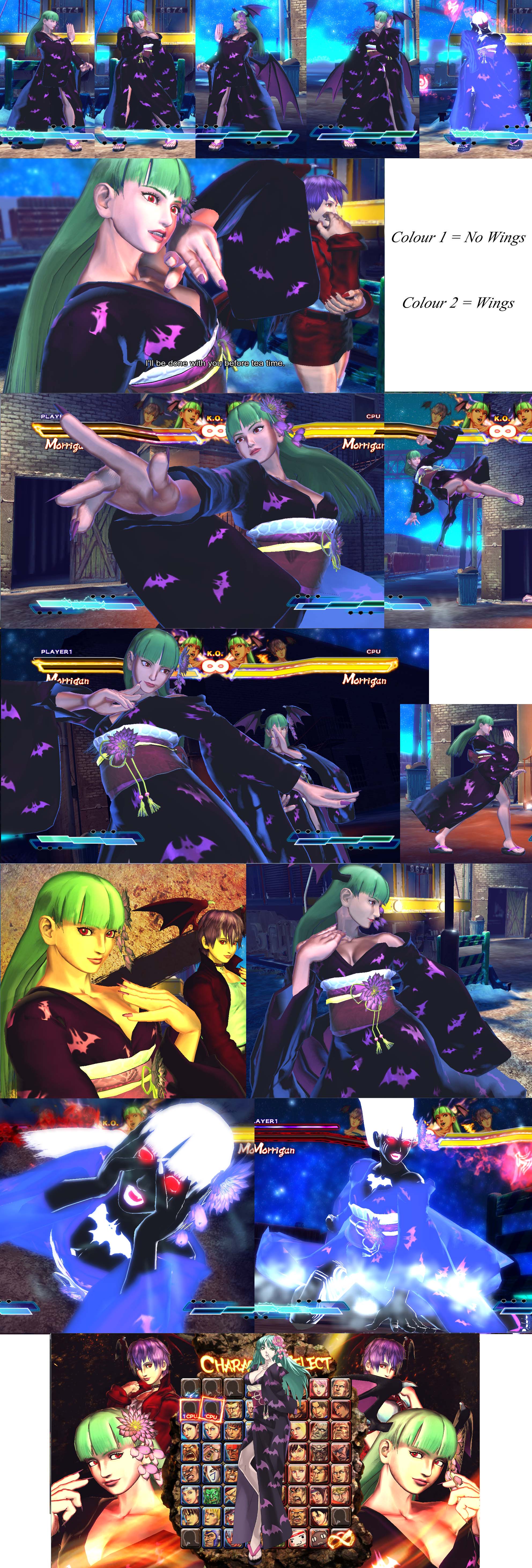 Morrigan Cross Edge Bergamot Costume (Yukata) by BBBMods on DeviantArt