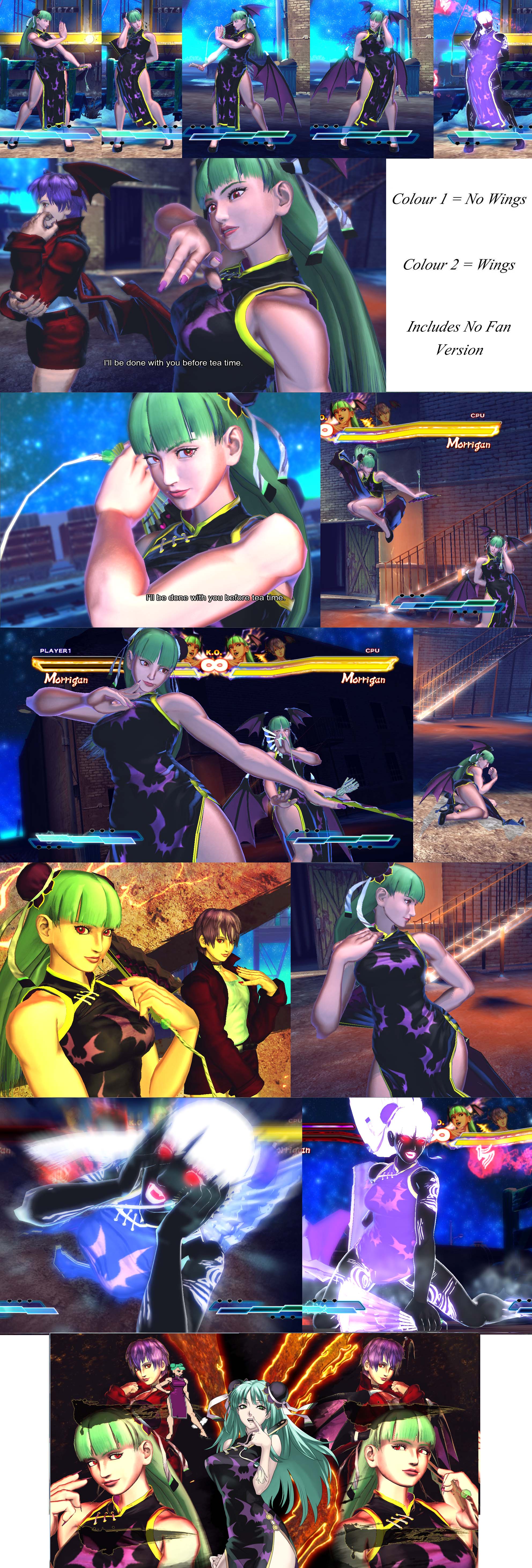 Morrigan Cross Edge Jadeite Costume(Chinese Qipao) by BBBMods on DeviantArt