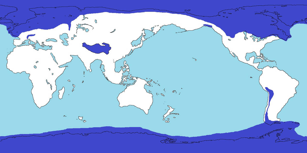 World Map Before Ice Age Ice Age World Map By Vladimirmeciart On Deviantart