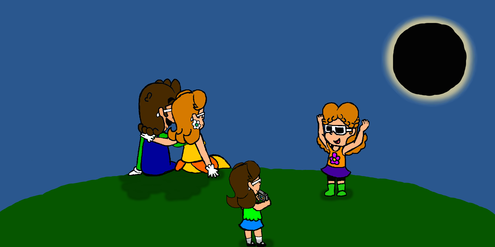 The Luaisy family and the Solar eclipse by SuperToni14 on DeviantArt