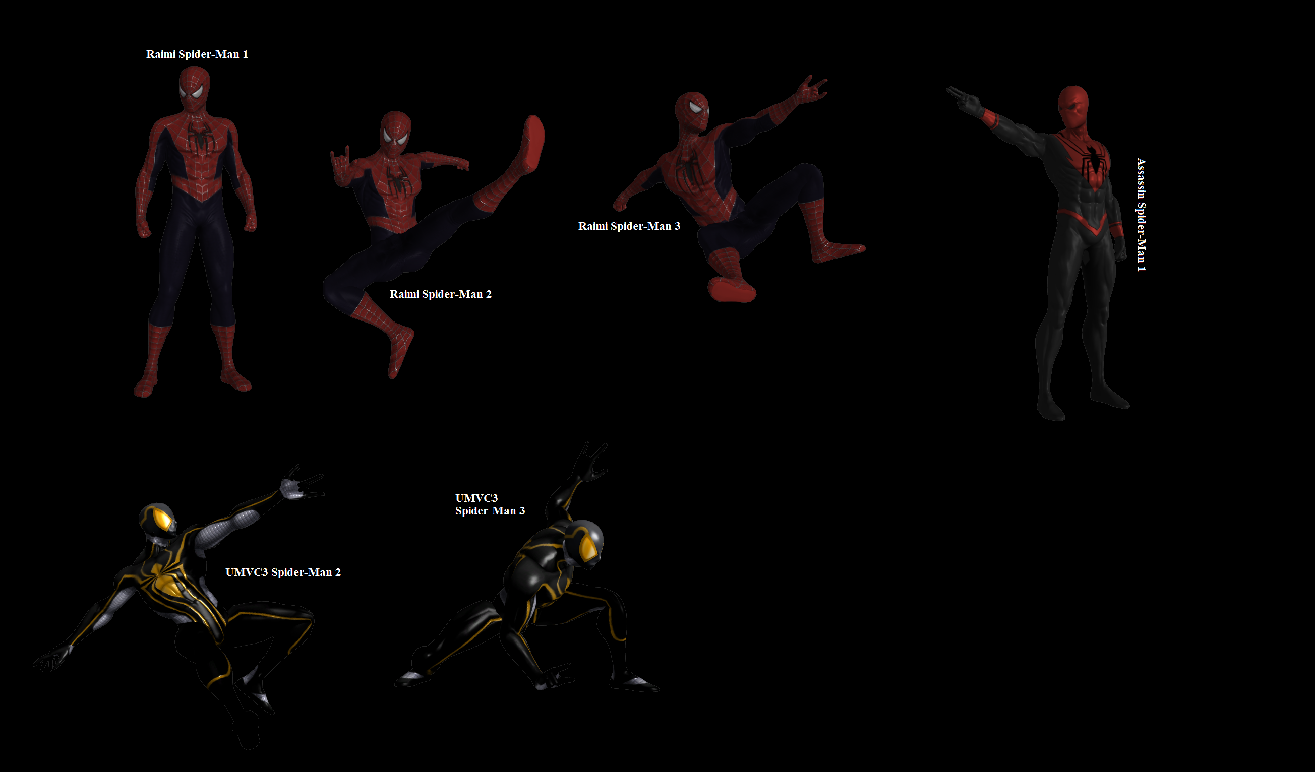 Spider-Verse Pose Pack by WOLFBLADE111 on DeviantArt
