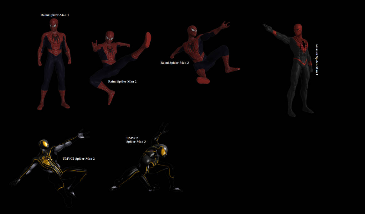 Spiderman Web of Shadows Skin Pack [GMOD DL] by ErichGrooms3 on