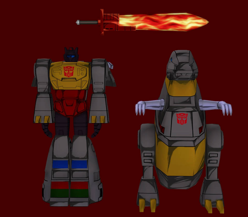Model DL Transformers Devastation Grimlock Pack by WOLFBLADE111 on