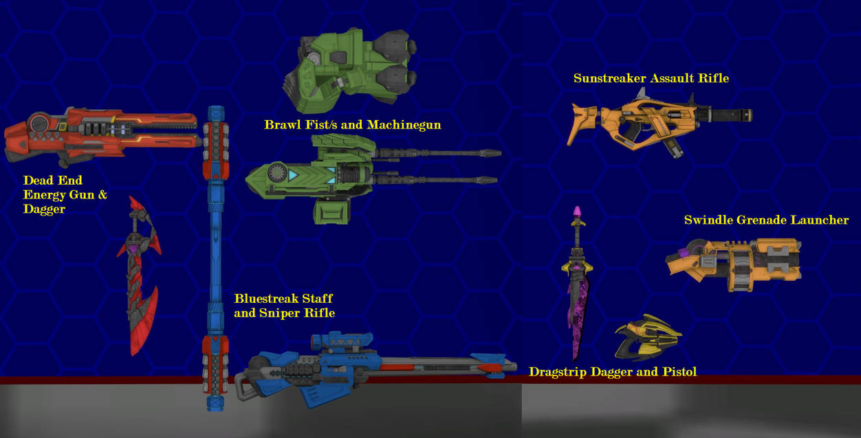 Model DL Transformers Online Weapons Pack by WOLFBLADE111 on DeviantArt