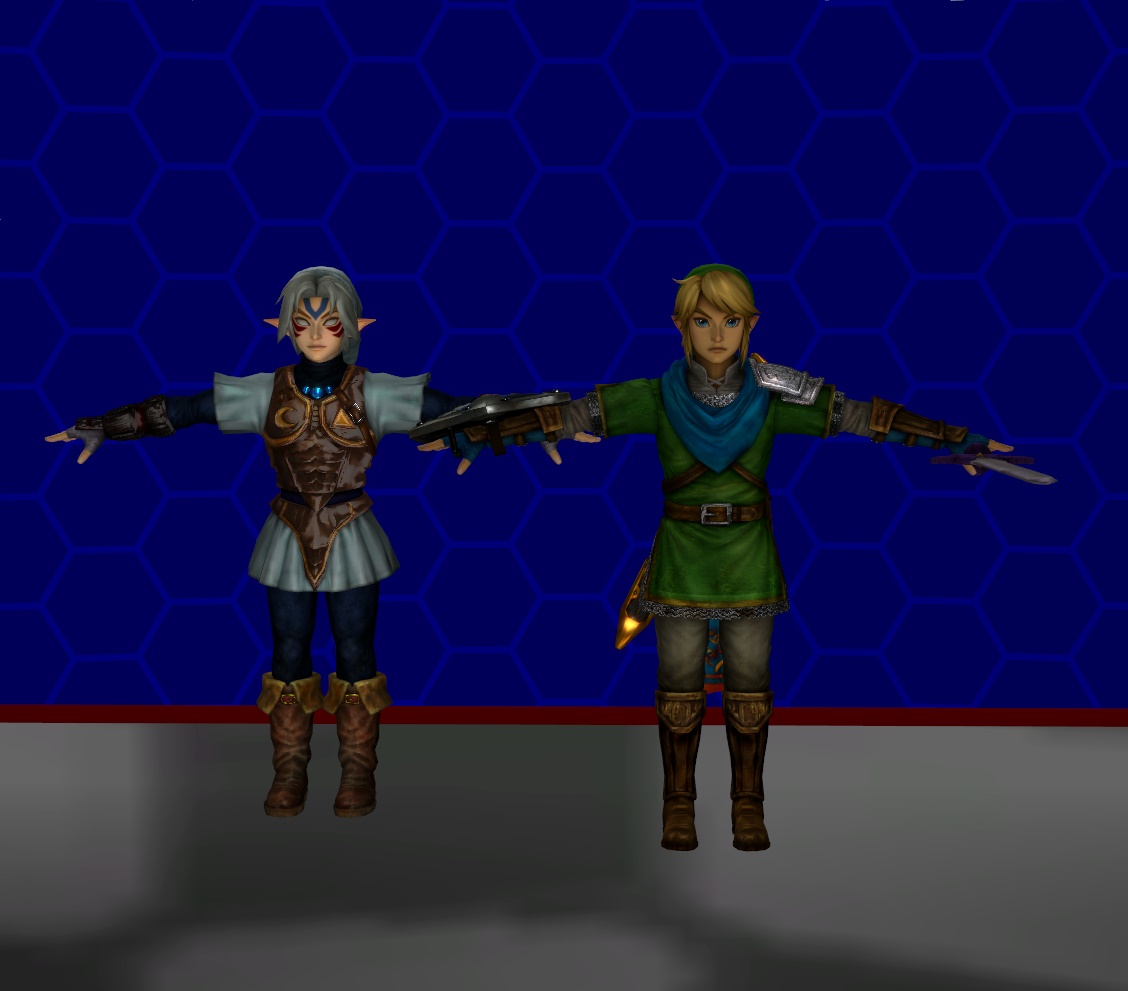 Model ReUp: Hyrule Warriors Link Pack by WOLFBLADE111 on DeviantArt