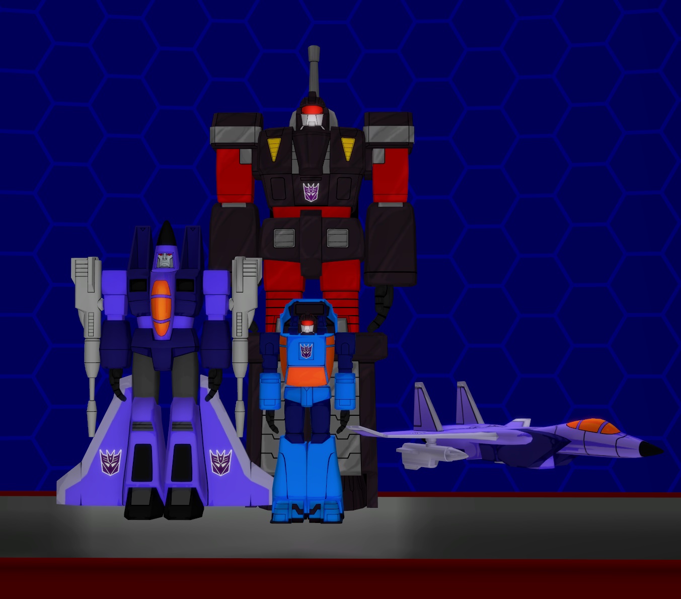 Model DL Transformers Devastation Decepticon Pack by WOLFBLADE111 on