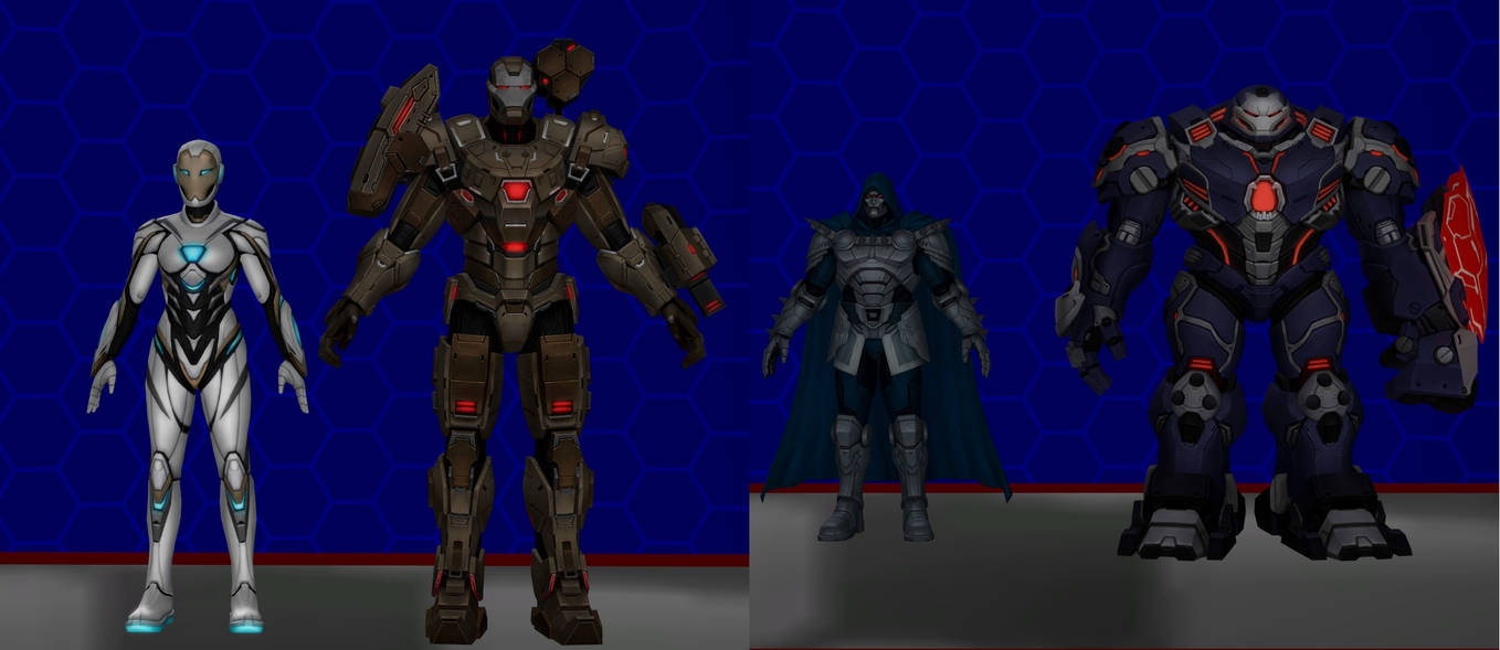 Model DL: Marvel Future Fight Four Pack by WOLFBLADE111 on DeviantArt