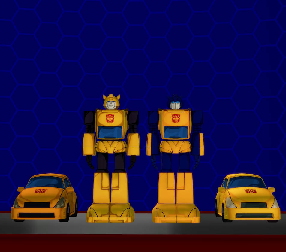 Model DL TF Devastation Bumblebee and Goldfire by WOLFBLADE111 on