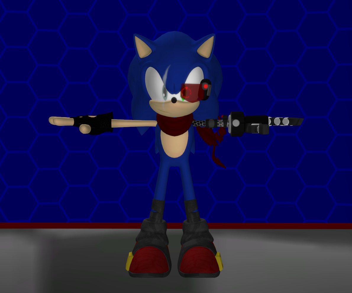 Model DL: Punished Sonic by WOLFBLADE111 on DeviantArt