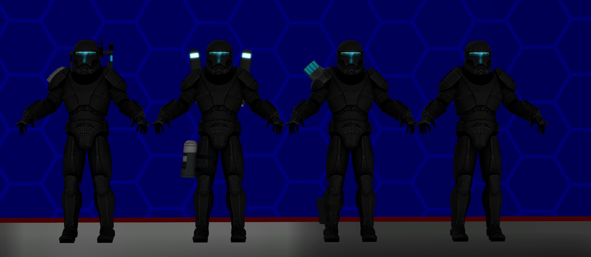 Model Storage: Omega Squad by WOLFBLADE111 on DeviantArt