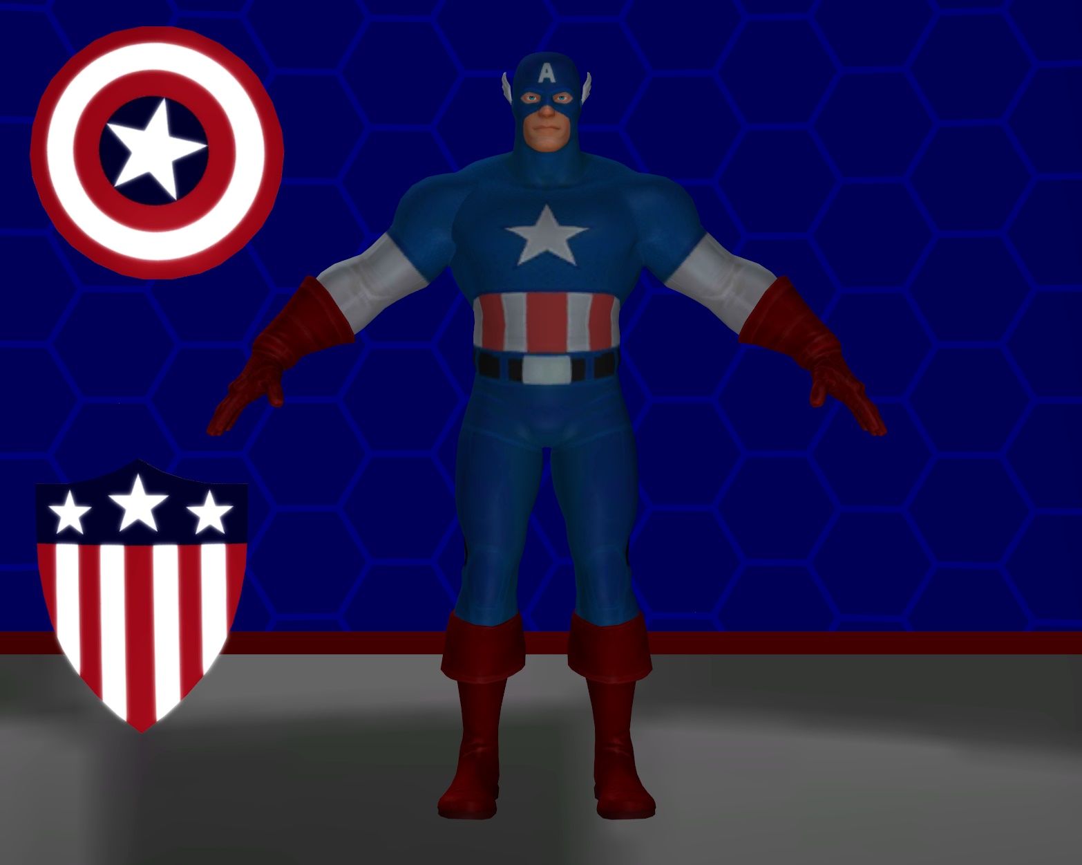 Model DL: Marvel SF Captain America by WOLFBLADE111 on DeviantArt