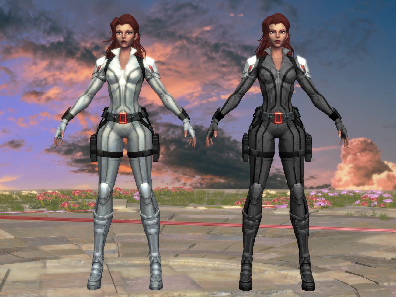 Model DL: MR Black Widow (MCU Suit Two Pack) by WOLFBLADE111 on DeviantArt