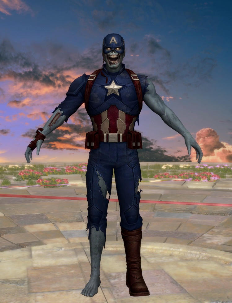Model DL: Marvel FF Zombie Captain America by WOLFBLADE111 on DeviantArt