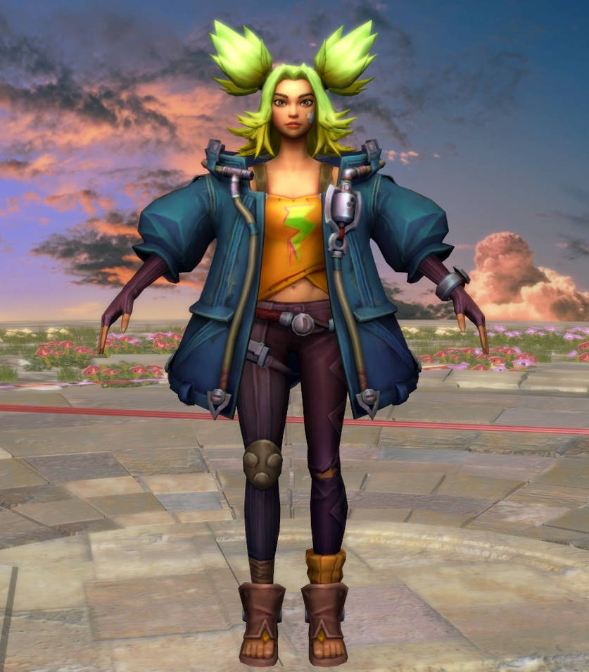 Model DL: LoL Zeri by WOLFBLADE111 on DeviantArt