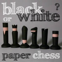 chess set papercraft