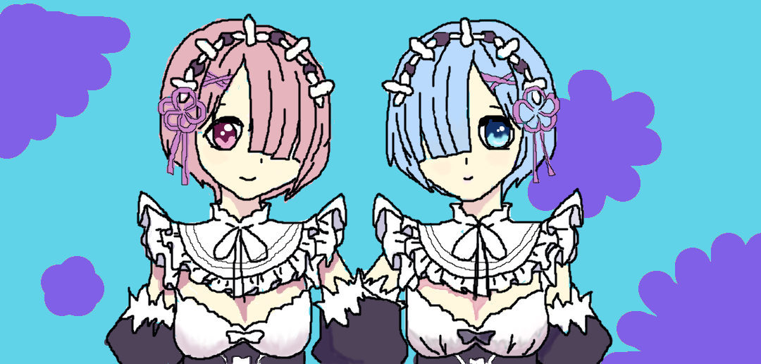 rem and ram by Annabanana555 on DeviantArt
