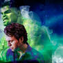 Bruce Banner/ Hulk Watercolour Stars