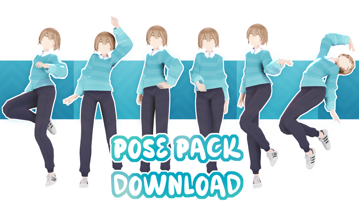 Pose Pack Download MMD + Update by Ifera9 on DeviantArt