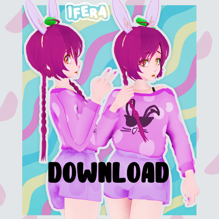 Sleepy Rabbit Outfit DOWNLOAD MMD by Ifera9 on DeviantArt
