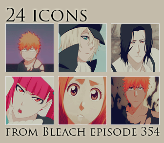 24 icons from Bleach episode 354