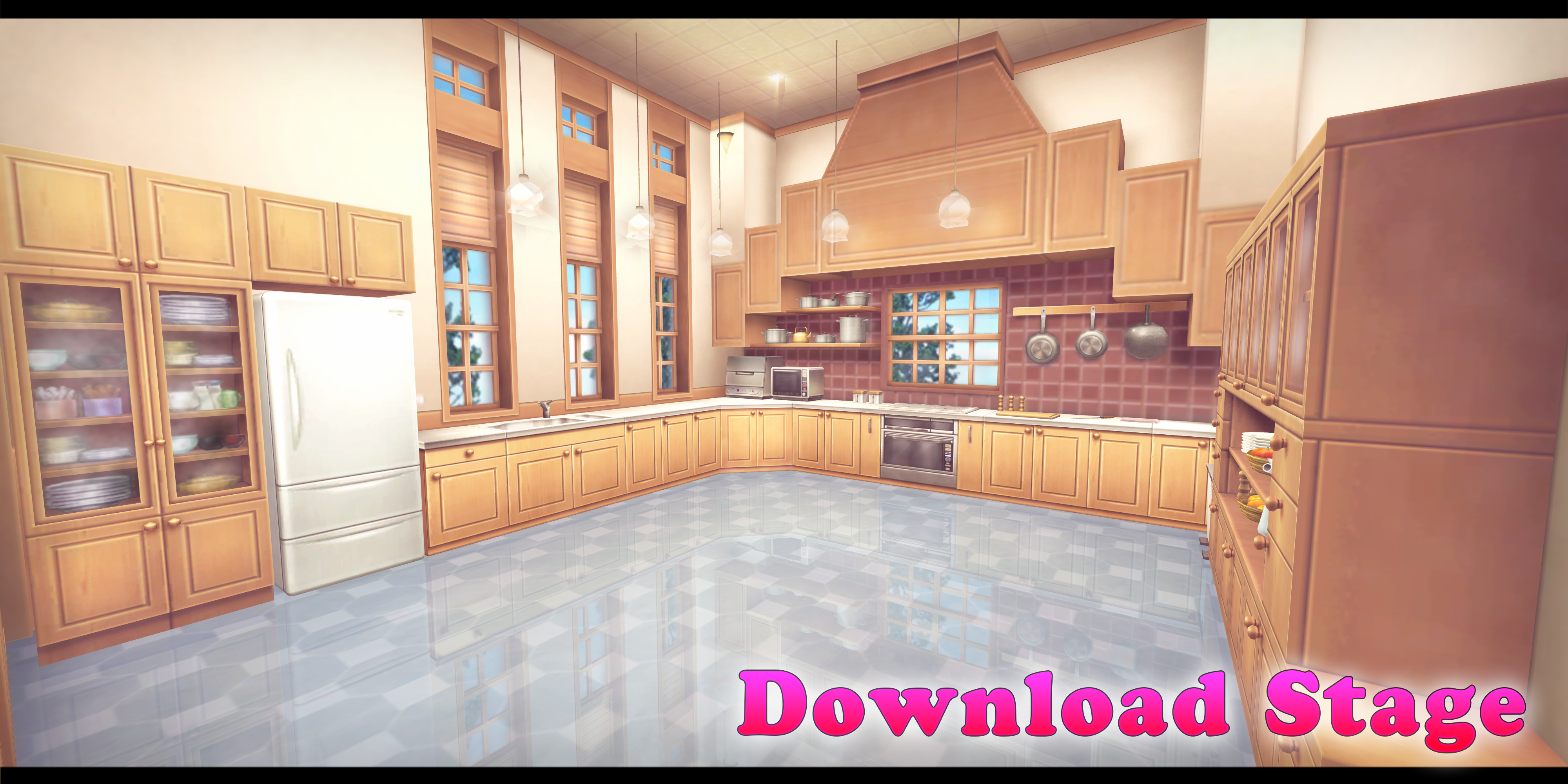 MMD Stage - Kitchen by Mr-Mecha-Man on DeviantArt