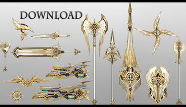 TERA MMD - Angelic Weapons Pack DL