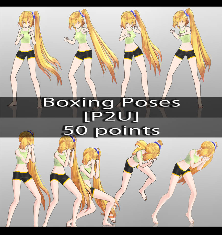 MMD Boxing Pose -P2U- by Mr-Mecha-Man on DeviantArt