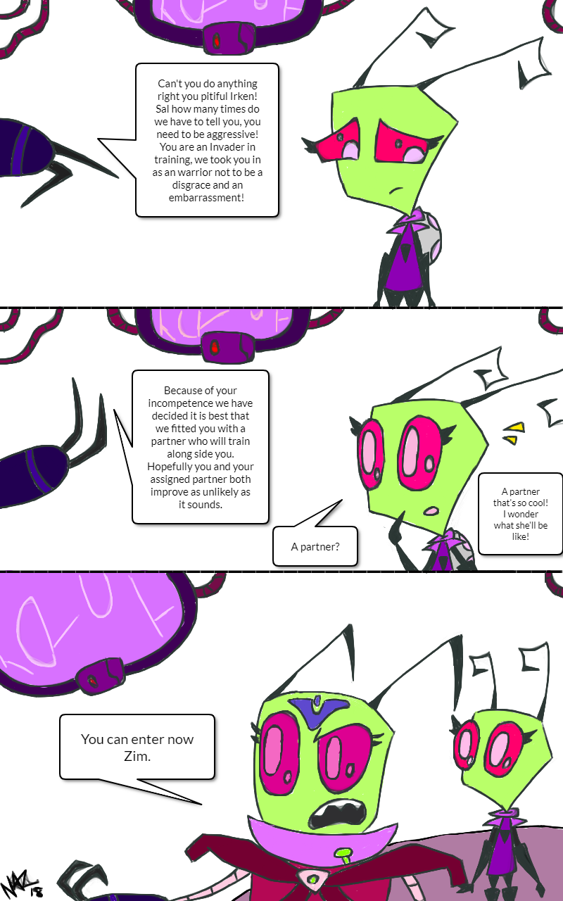 Enter - Zim meets Sal Comic Page 1 by Invader-Sal on DeviantArt