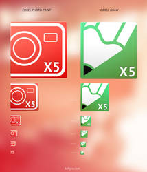corel draw and corel photo-paint icons