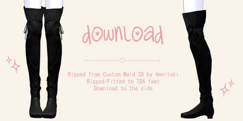 [CM3D2 MMD] Over-Knee Boots DL