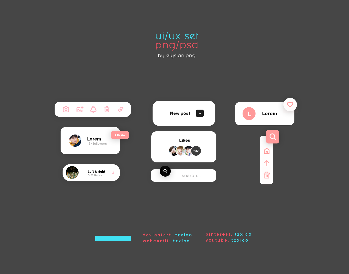 png set (ui/ux design) by tzxico on DeviantArt