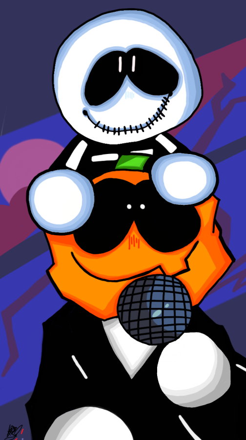 Pumpkin and skeleton by TebaMohammedA on DeviantArt