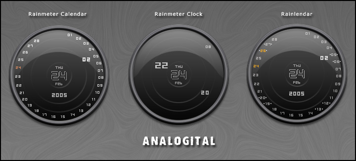 Analogital Rainmeter