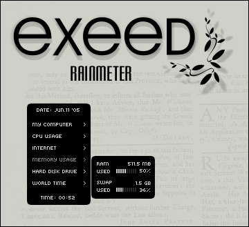 Exeed Rainmeter