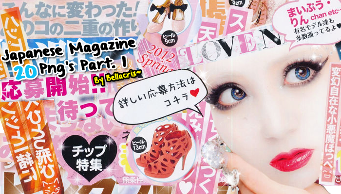 Japanese Magazine PNG's Vol. 1