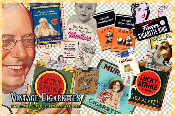 Vintage Cigarettes PNG's