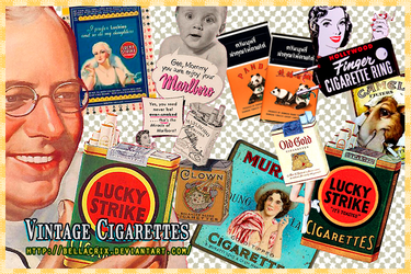 Vintage Cigarettes PNG's